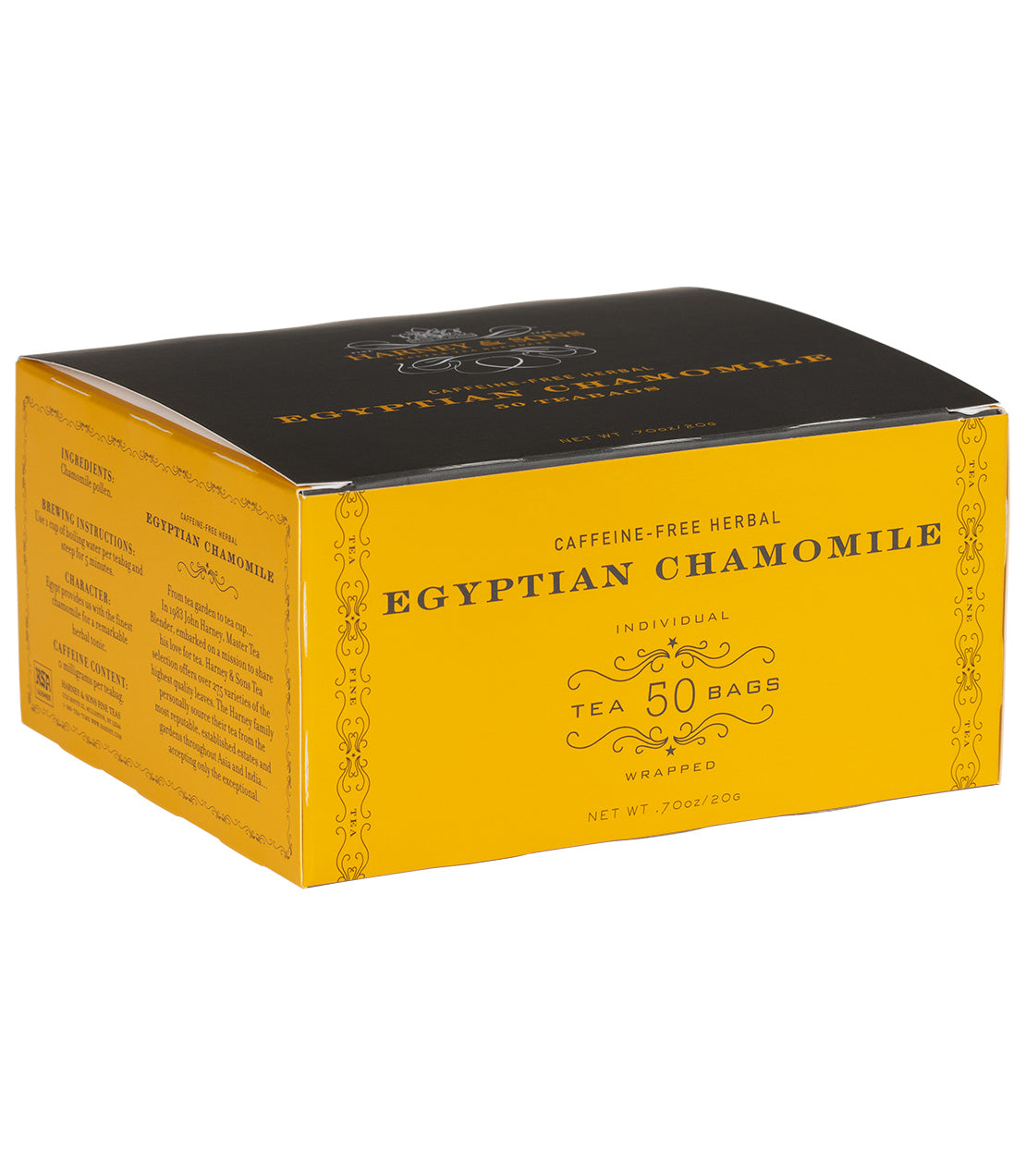 Egyptian Chamomile, Box of 50 Wrapped Teabags from Harney & Sons Fine Teas