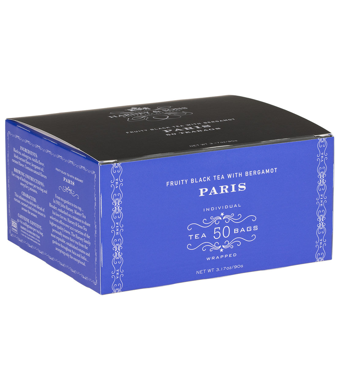 Paris, Box of 50 Wrapped Teabags from Harney & Sons Fine Teas