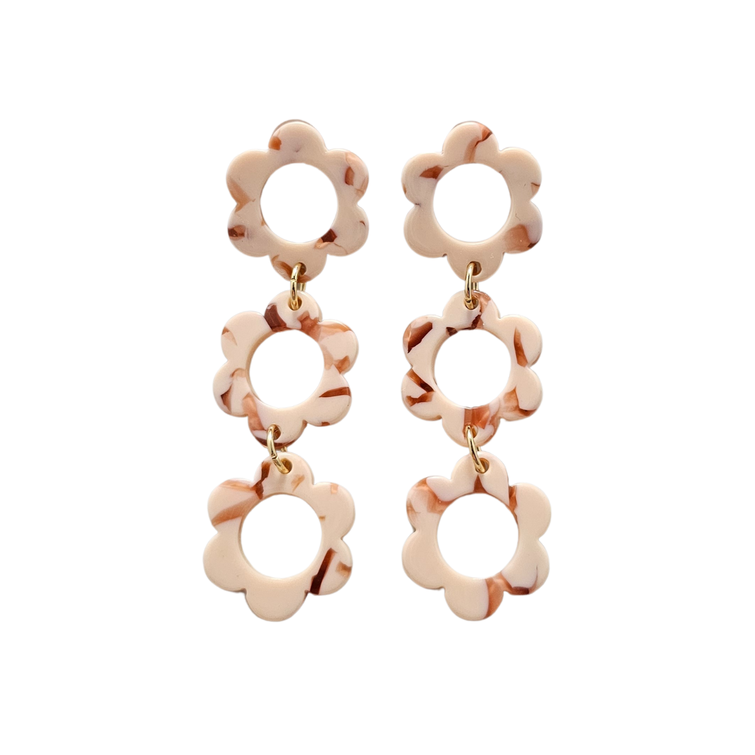 Delilah Earrings - Peach from Spiffy & Splendid