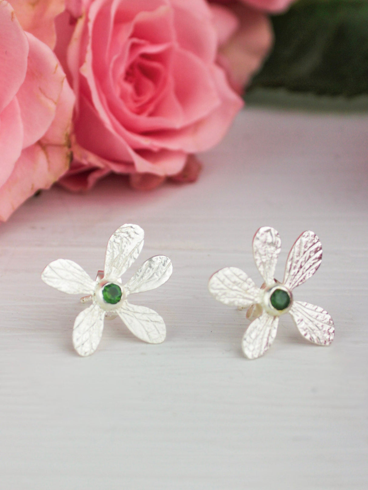 Five Petal Wild Flower Earrings from Ash & Rose