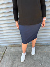 Not So Denim Skirt From Drama NYC Plus