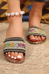 Quincy Bohemian Pattern Crochet Slippers from Threaded Pear