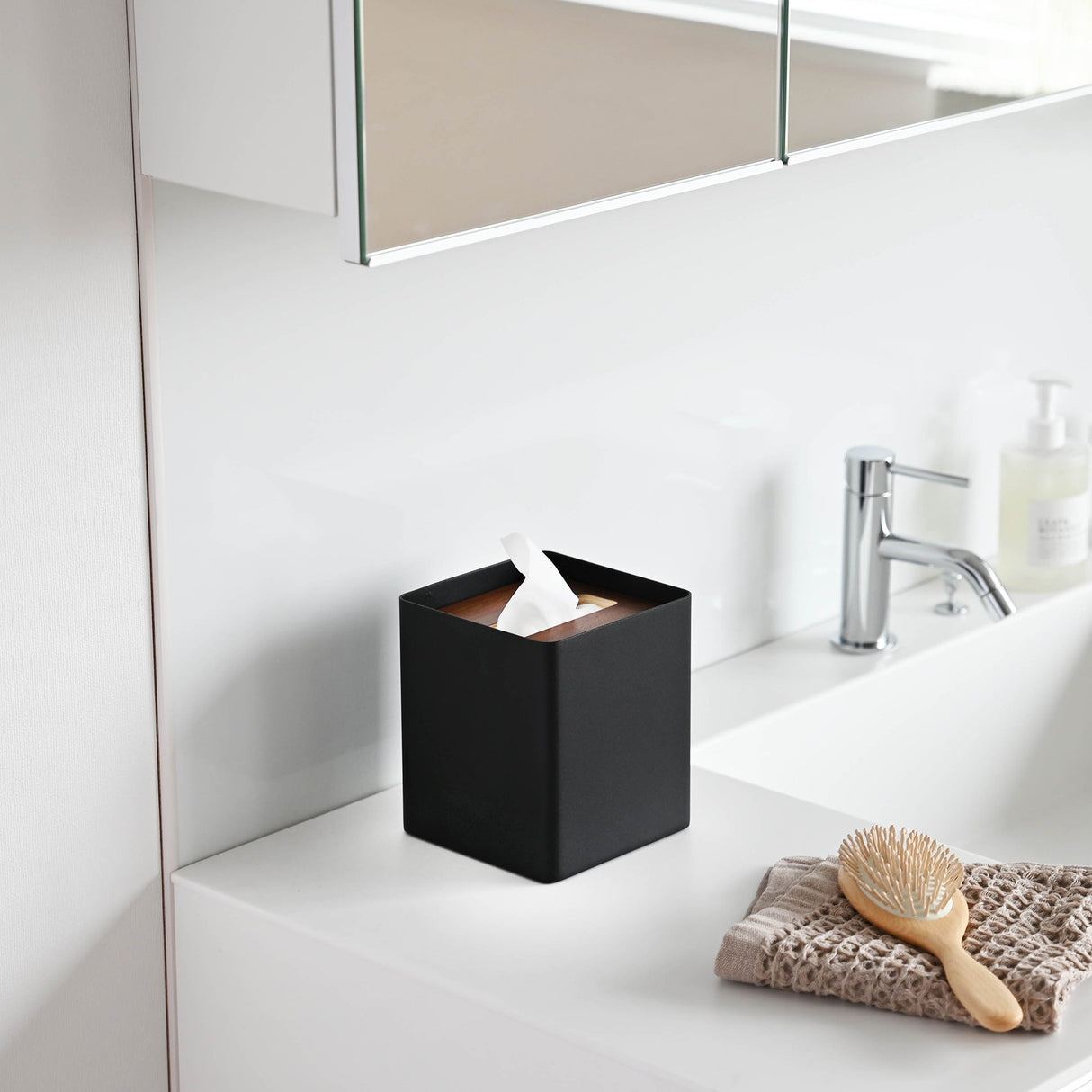 Tissue Box Cover - Square - Steel from Yamazaki Home