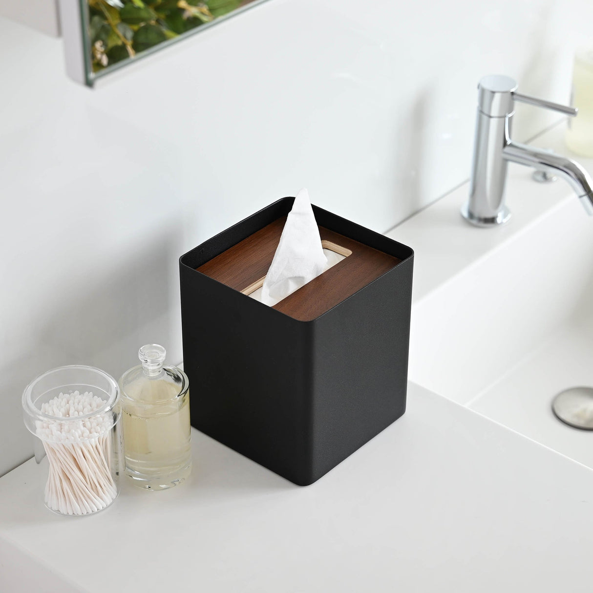 Tissue Box Cover - Square - Steel from Yamazaki Home