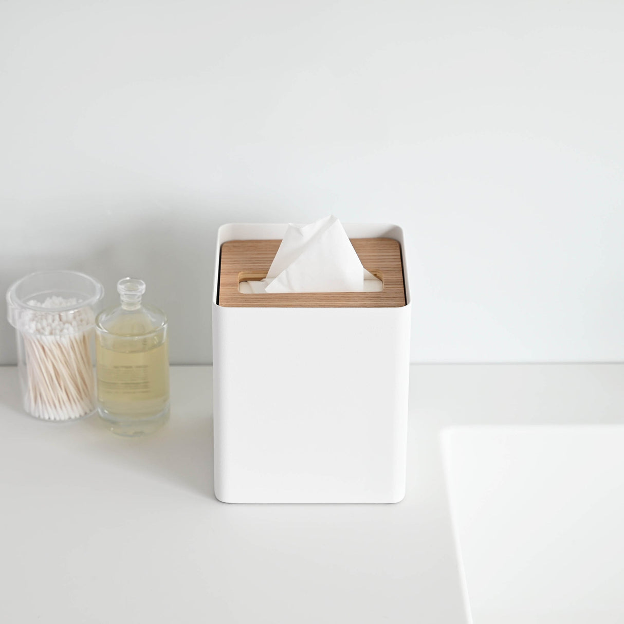 Tissue Box Cover - Square - Steel from Yamazaki Home