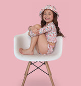 FUN IN THE SUN DREAM TWO-PIECE RASH GUARD RUFFLE SWIM SUIT from DREAM BIG LITTLE CO