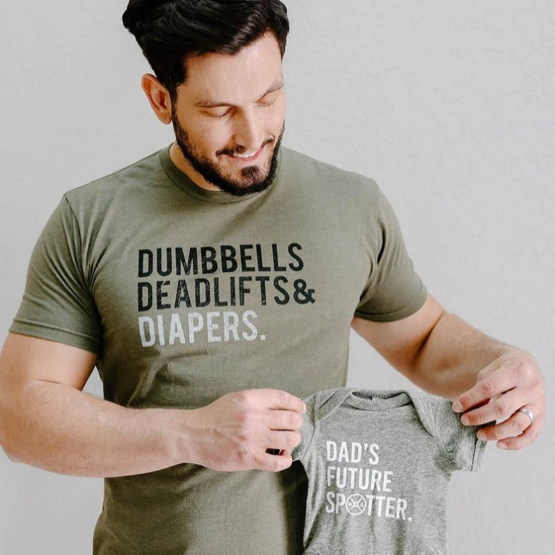 Military Green Triple D T-Shirt from DadBod Apparel