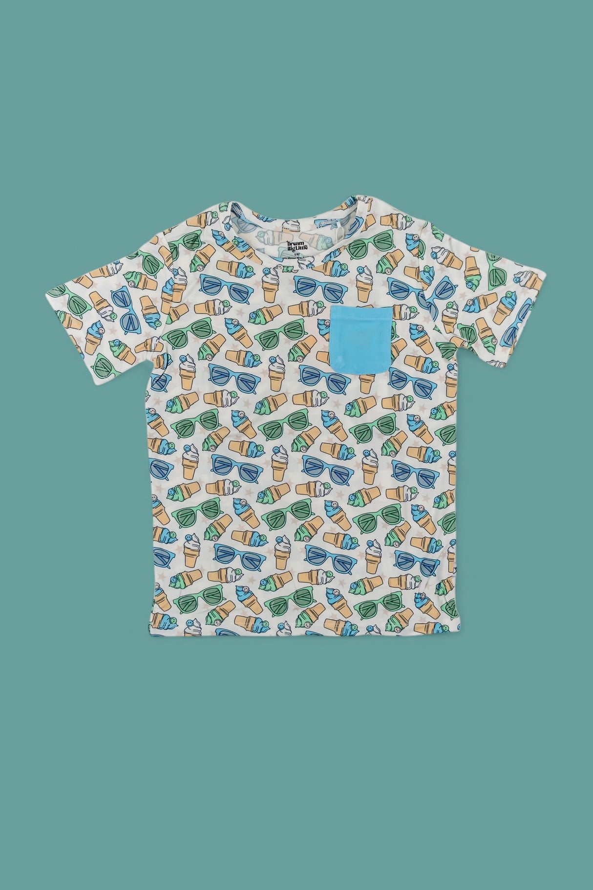 COOL SUMMER DREAM POCKET TEE from DREAM BIG LITTLE CO