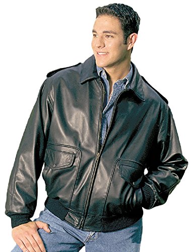 REED Men's Bomber Leather Jacket Union Made in USA from Reed Leather