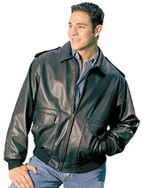 REED Men's Bomber Leather Jacket Union Made in USA from Reed Leather