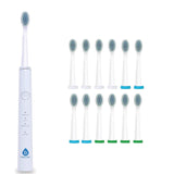 USB Rechargeable Electric toothbrush with 12 Brush Heads from Pursonic