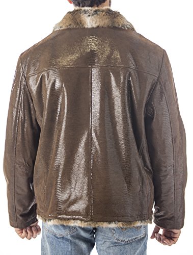 REED Men's Sheep Skin Leather Jacket Shearling Style - Imported from Reed Leather