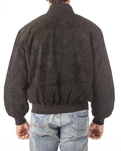 REED Men's Baseball Suede Leather Jacket (Imported) from Reed Leather