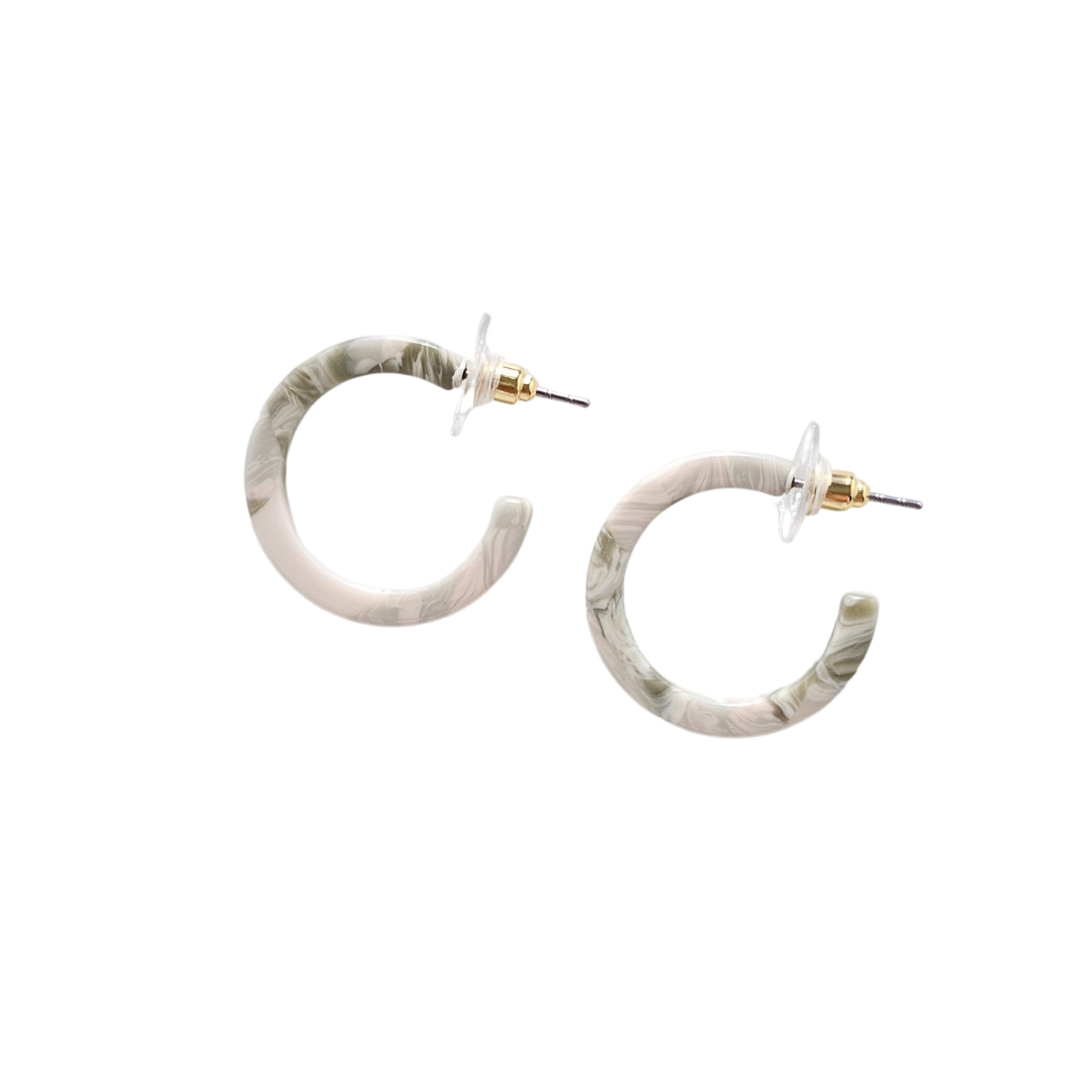 Cam Mini Hoops - Sage from Spiffy & Splendid