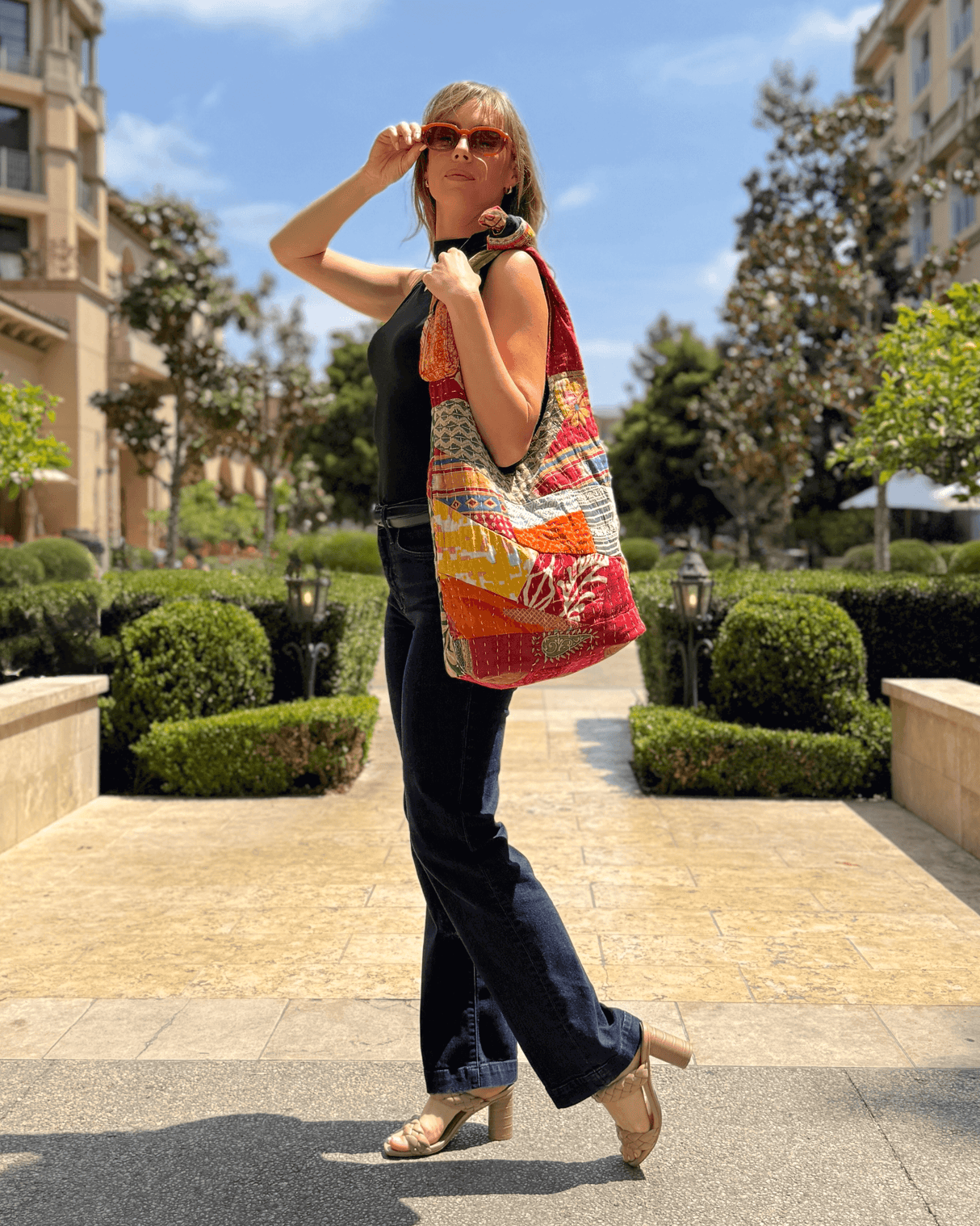Kathmandu Collection Kantha Patchwork Hobo Bag from Jupiter Gear