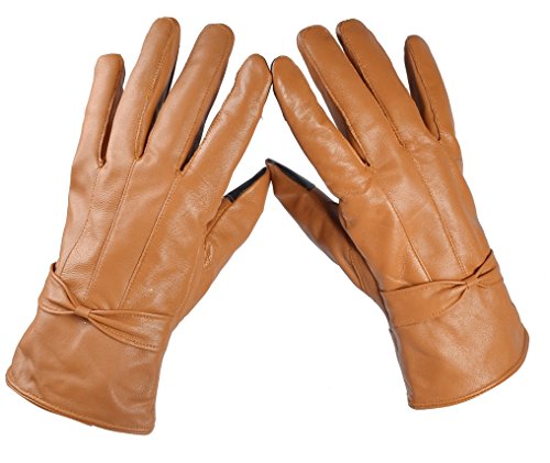 Reed Women's Designer Genuine Leather Gloves With Touch Screen Texting Index Finger - Imported From Reed Leather