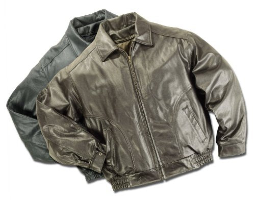 REED Men's All American Bomber Leather Jacket Union Made in USA from Reed Leather