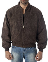 REED Men's Baseball Suede Leather Jacket (Imported) from Reed Leather