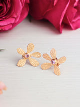 Five Petal Wild Flower Earrings from Ash & Rose