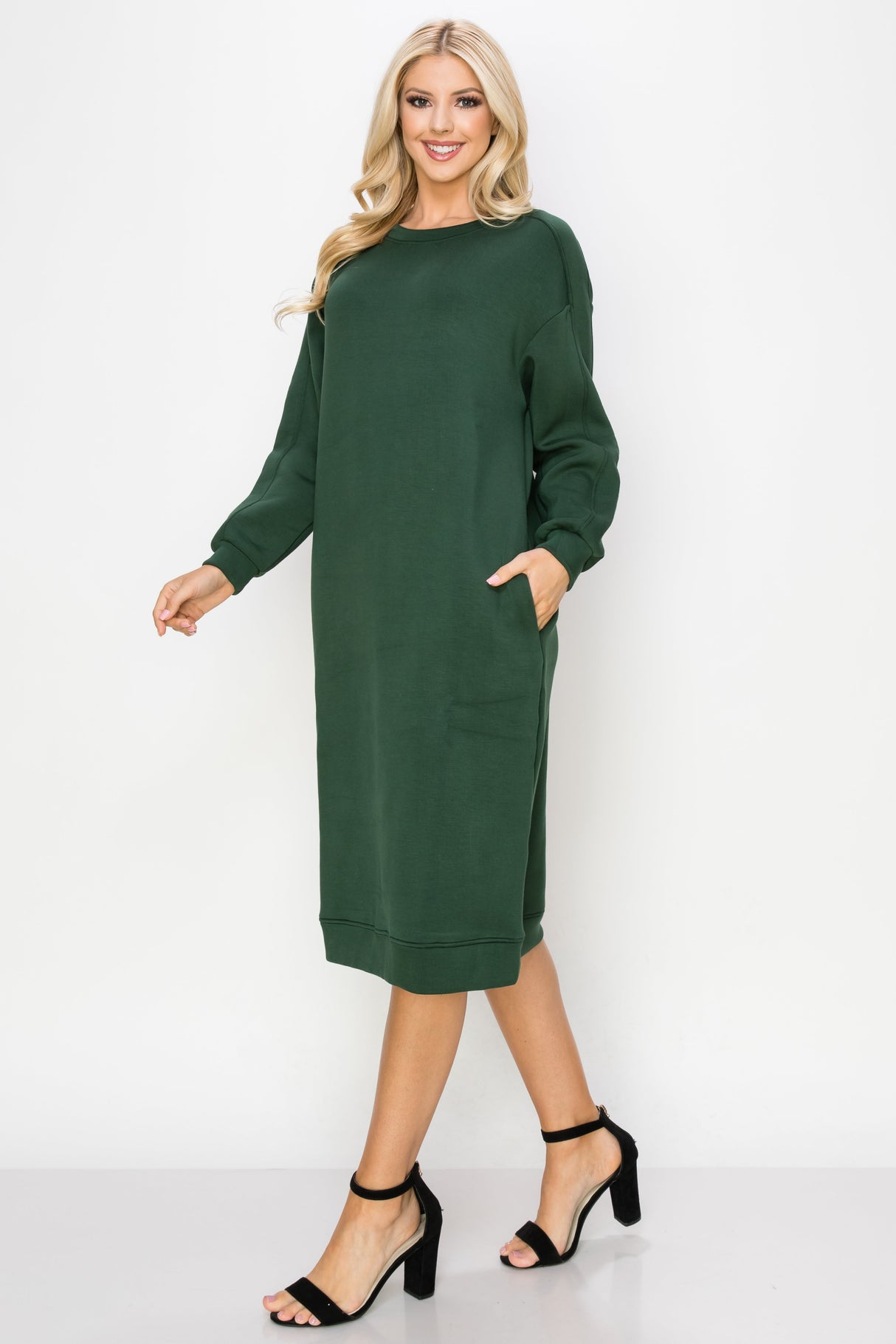 Finna French Scuba Knit Dress from Joh Apparel