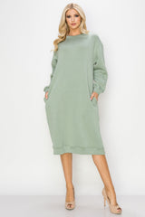 Finna French Scuba Knit Dress from Joh Apparel