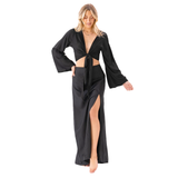 Black Daydreamer + Rayon Maxi Skirt Set From LotusAndLuna
