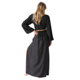 Black Daydreamer + Rayon Maxi Skirt Set From LotusAndLuna