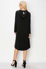 Kylia Crepe Knit Dress with Hoodie from Joh Apparel