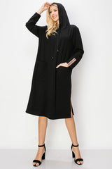 Kylia Crepe Knit Dress with Hoodie from Joh Apparel