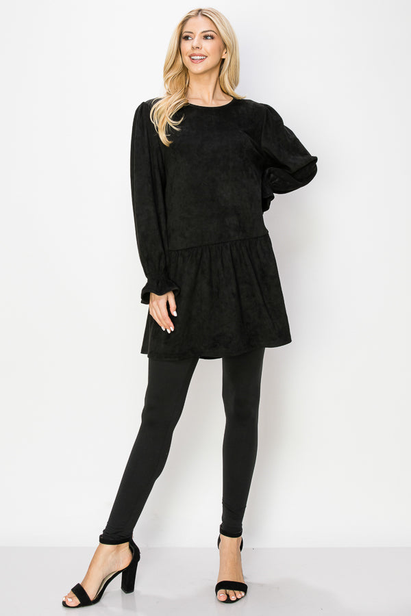 Alize Stretch Suede Tunic Dress from Joh Apparel