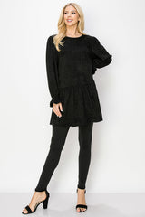 Alize Stretch Suede Tunic Dress from Joh Apparel