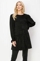 Alize Stretch Suede Tunic Dress from Joh Apparel