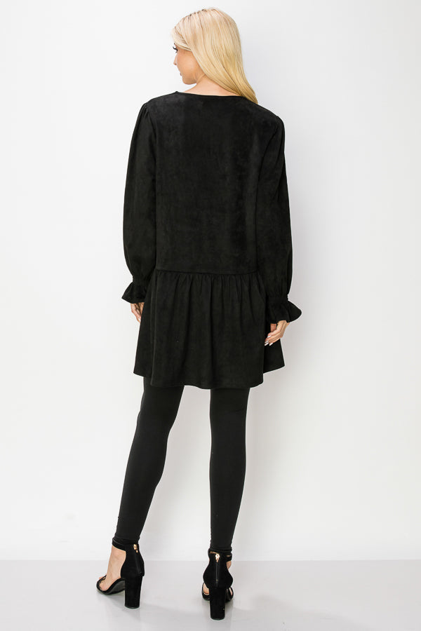 Alize Stretch Suede Tunic Dress from Joh Apparel