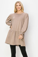 Alize Stretch Suede Tunic Dress from Joh Apparel