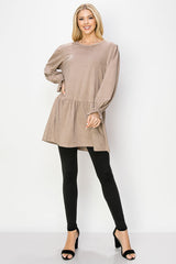 Alize Stretch Suede Tunic Dress from Joh Apparel