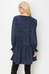 Alize Stretch Suede Tunic Dress from Joh Apparel