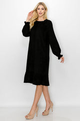 Amal Stretch Suede Dress from Joh Apparel