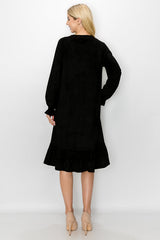 Amal Stretch Suede Dress from Joh Apparel