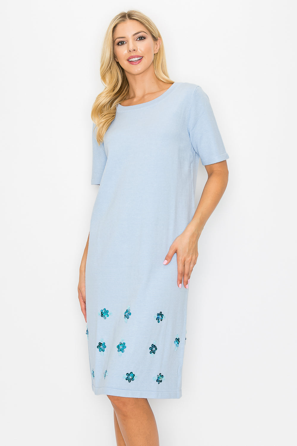 Stella Sweater Dress with Sequin Sparkles from Joh Apparel