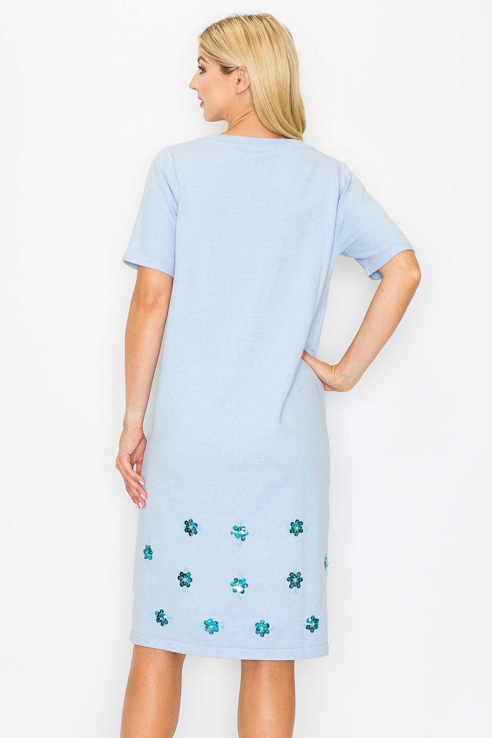 Stella Sweater Dress with Sequin Sparkles from Joh Apparel
