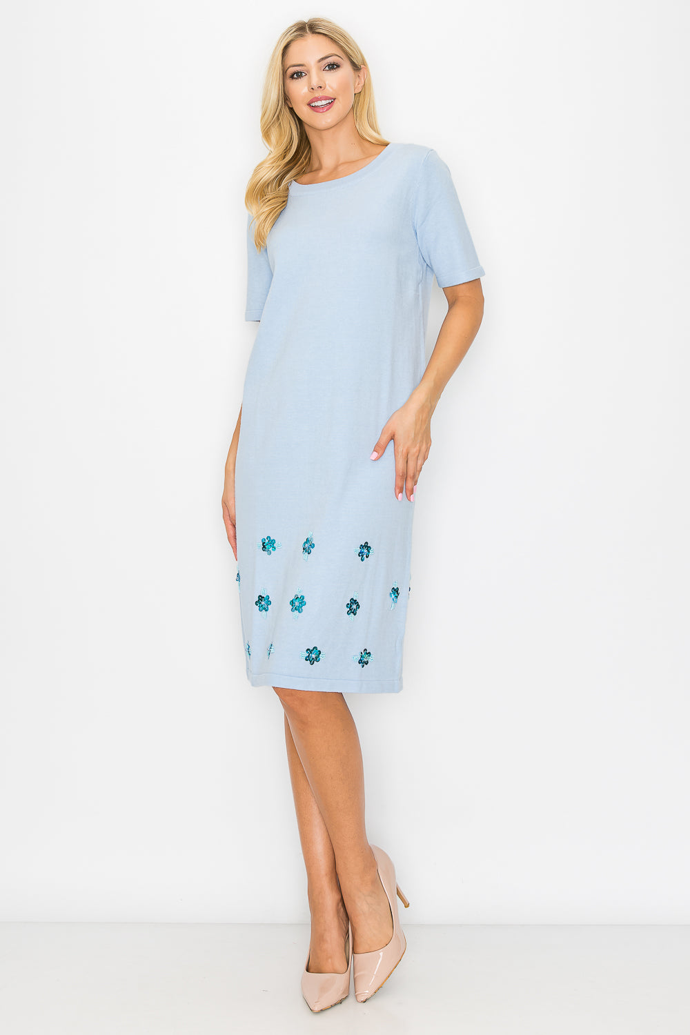 Stella Sweater Dress with Sequin Sparkles from Joh Apparel