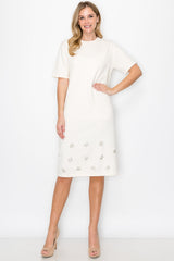 Stella Sweater Dress with Sequin Sparkles from Joh Apparel