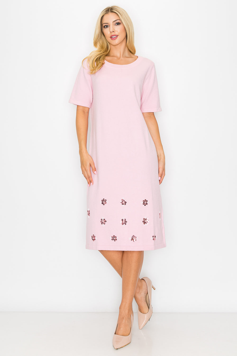 Stella Sweater Dress with Sequin Sparkles from Joh Apparel