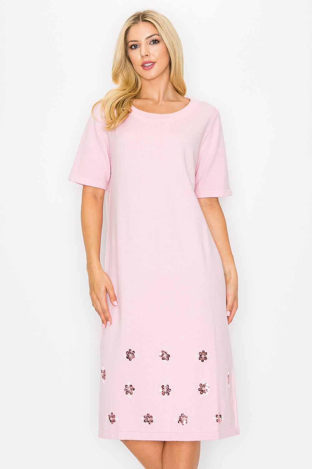 Stella Sweater Dress with Sequin Sparkles from Joh Apparel