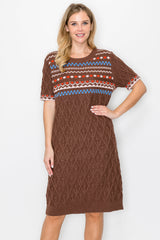 Sammie Knitted Sweater Dress from Joh Apparel