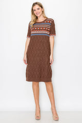 Sammie Knitted Sweater Dress from Joh Apparel