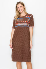 Sammie Knitted Sweater Dress from Joh Apparel