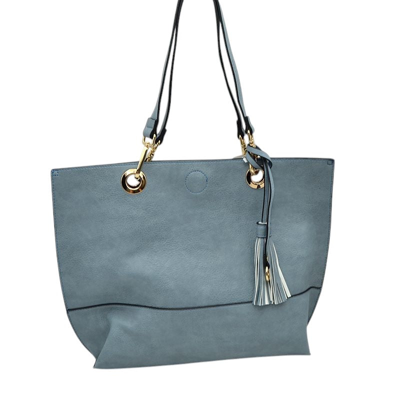 2-in-1 Women's Faux Leather Tote Shoulder Handbag  from Madeline Love