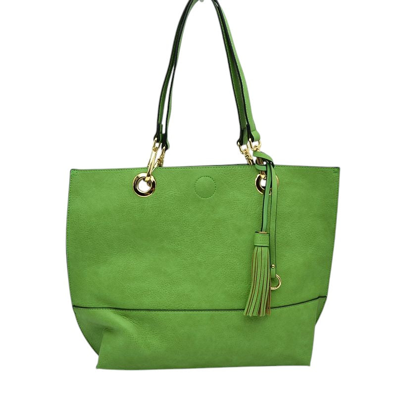 2-in-1 Women's Faux Leather Tote Shoulder Handbag  from Madeline Love