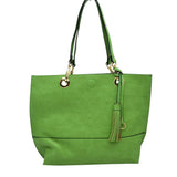 2-in-1 Women's Faux Leather Tote Shoulder Handbag  from Madeline Love